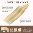 GOO GOO Tape in Hair Extensions Human Hair, 18D/22F Dirty Blonde Highlights, 16inch 50g 20pcs, Skin Weft Seamless Invisible, Silky Straight with Thick Ends, Remy Human Hair