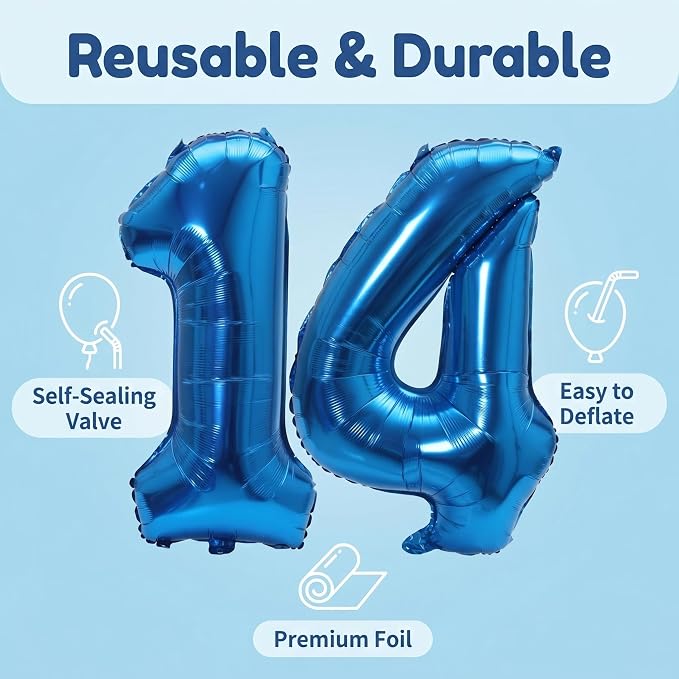 YPSelected 32 Inch Large Foil Helium Number Balloon Birthday Wedding Party 0-9 - Image 6