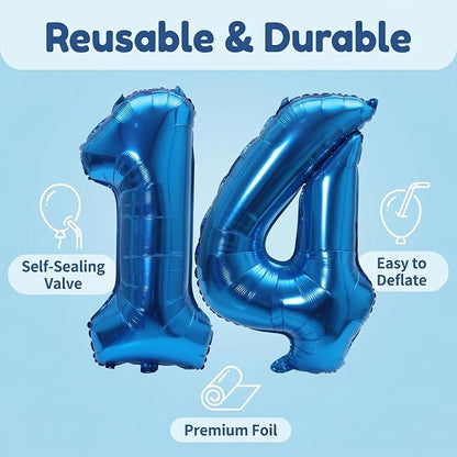 YPSelected 32 Inch Large Foil Helium Number Balloon Birthday Wedding Party 0-9 - Image 6