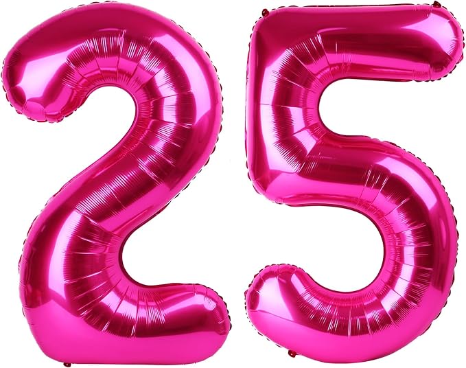 Hot Pink 25 Balloon by IWERP