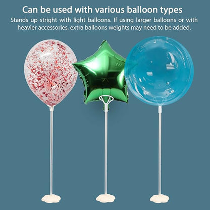 Clear Transparent Balloon Sticks and Stands set, reusable balloon sticks - Image 3