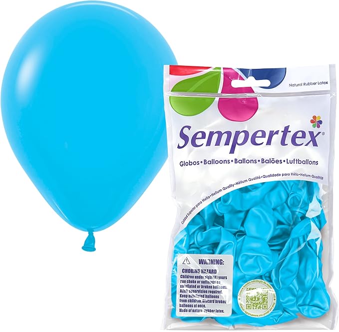 Sempertex Fashion Blue Balloons, 5 Inch, Graduation, Baby Shower, Anniversary by Sempertex