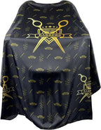 Barber Cape for Men Hair Salon Cape with Snaps Waterproof Professional Hairdresser Designer Cape Gown- 63”× 56”