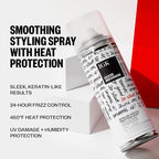 IGK Glass Hair Duo | Good Behavior Spirulina Smoothing Spray + Disco Disco Clear Gloss Shine Spray | Keratin Like Treatment + Glossy Finish | 5.6 oz + 5.3 oz
