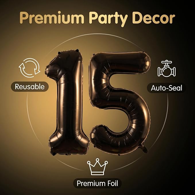 YPSelected 32 Inch Large Foil Helium Number Balloon Birthday Wedding Party 0-9 - Image 5