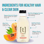 Teenology Teen Shampoo – Avoid Acne Breakouts, Non-Comedogenic, For Dry & Oily Scalps, Sulfate & Paraben Free, Natural Botanical Extracts, for Clear Skin & Healthy Hair, 16 oz – (Papaya)