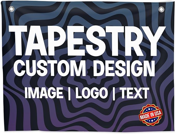 DC Custom Tapestry Wall Hanging, Custom Backdrop personalized Made in USA | by DreamController