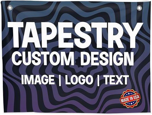 DC Custom Tapestry Wall Hanging, Custom Backdrop personalized Made in USA | by DreamController