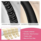 WENNALIFE Tape in Hair Extensions Human HairTape in Extensions, 10pcs 25g 16 inch Remy Invisible Tape Ins Straight Colored