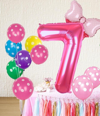 40 inch Pink Number 7 Balloon - Image 2