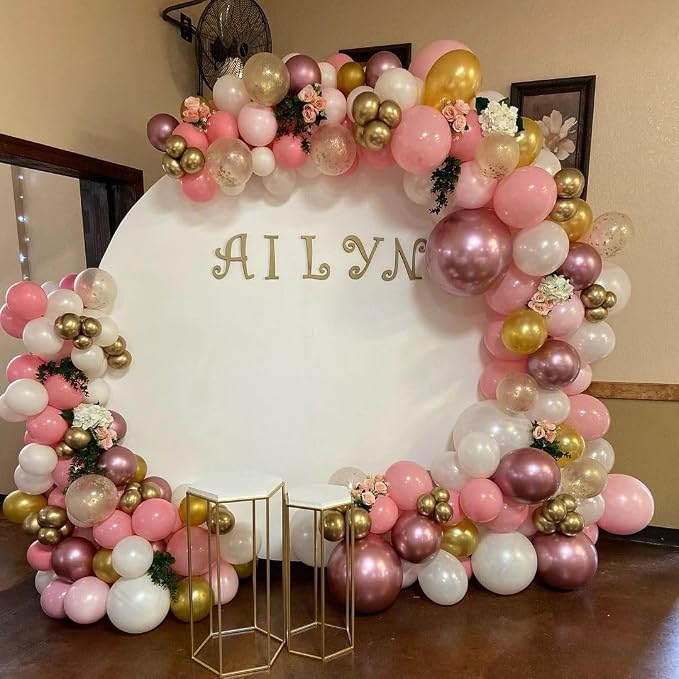 Rose Gold Balloons Arch Kit - Image 7