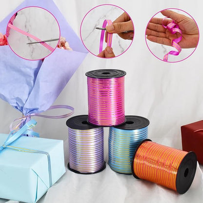 TONIFUL Curling Ribbon-Red Gold Balloon Curling Ribbons-250 Yards Balloon String - Image 3