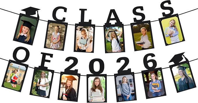 Class of 2026 Graduation Photo Banner | Graduation Decorations 2026 | Class of by PartyHooman