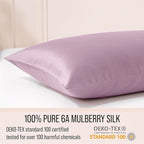 Bella Coterie Luxury Silk Pillowcase for Hair and Skin | 30 Momme | 100% Pure 6A Mulberry Silk | Super Soft | Perfectly Plush [Standard, Lilac]