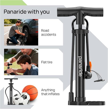 Bike Pump Floor, Advanced Bike Tire Inflator, Bicycle Hand Air Pump - Image 2