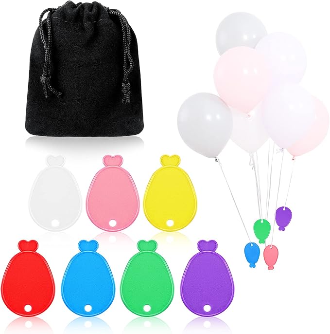 Aoriher 36 Pcs Colorful Plastic Balloon Weights Balloon Shaped Weights by Aoriher