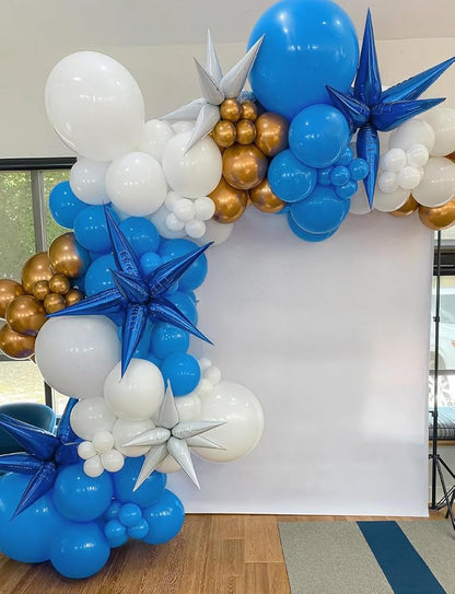Blue Star Balloons, Large Spike Balloons | 22 Inch Star Balloons, One-Piece - Image 6