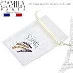 Camila Paris CP1330E French Hair Barrettes Clips, Snap Hair Slides Clic Clac for Women, Styling Girls Side Slide-in Metal Snap Pin Hair Accessories for Women. Strong Hold, No Slip Grip, Made in France