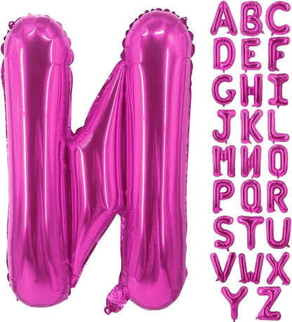 Lovoir 40 Inch Large Hot Pink Letter N Balloons Big Size Jumbo Mylar Foil by Lovoir