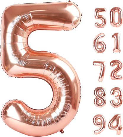 Rose Gold 5 Balloon by IWERP