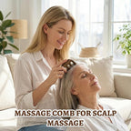 Wooden Scalp Massager Comb, Wide Tooth Comb, Scalp Massager Hair Growth with Scalp Massager and Wooden Scalp Massager Tool（Random shipment）