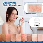 Skin Hair Analyzer 10.2 Inch Scalp Analysis Machine, Scalps Camera with 50X/200X Dual Lens, Skin Scalp Detector, Rechargeable HD Hair Follicle Analyzer for Home Salon Use