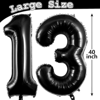 13 Balloon Numbers, Large 13 or 31 Foil Balloons, Big Number Balloon 40 Inch - Image 6