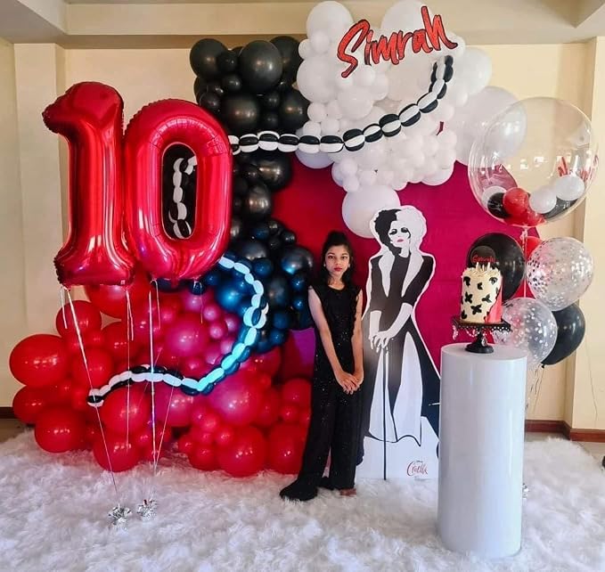 40 Inch Red 10 Number Balloons Giant 10 Balloons Red Birthday 10 Balloons 10th - Image 3