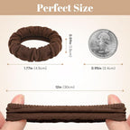 WantGor Hair Ties, Women 10PCS Hair Bands No Damage Elastic Scrunchies Seamless Ponytail Holders Hair Accessories Head Bands for Women's Thick Thin Hair (Brown)
