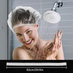Years calm 100PS Disposable Shower Caps, Plastic Clear Shower Caps, lengthening and thickening Hair Caps for Hair dyeing assistance, Hotel and Hair Salon, Home Use, Portable Travel (Size 20.5"/52cm）