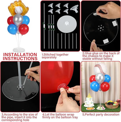 Baseball party Balloons Stand Kit 2 Sets - Image 3