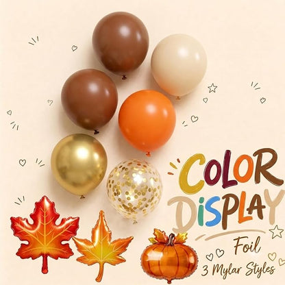 Fall Balloon Arch Kit for Fall Thanksgiving Decorations Indoor Outdoor | Orange - Image 4
