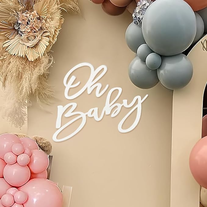 Oh Baby Sign for Baby Shower Backdrop by MASTRON