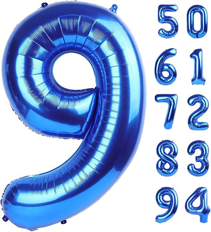Navy Blue 9 Balloon by IWERP