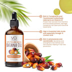 VITAL AFFAIR Batana Oil-Hair Growth Oil-4 Fl Oz-Glass Bottle-Cold Pressed-100% Raw-Dr Sebi Recommended-Essential Nutrients-For Women & Men