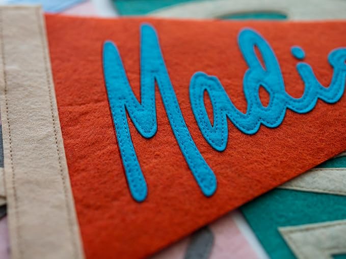 Personalized Name Pennant, Custom Felt Wall Decor - Image 4