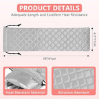 AMIJEAL Heat Resistant Hair Tools Organizer Bag Portable Travel Drawstring Storage Cover Pouch for Hair Straightening Irons, Curling Irons, Flat Irons and Hot Styling Tools(16" x 4.3")