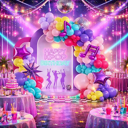 162Pcs Kpop Music Theme Party Decorations - Image 3