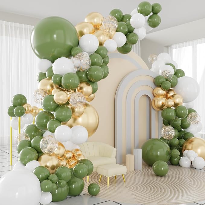 Sage Green Balloons Arch Kit by PATYDECRO