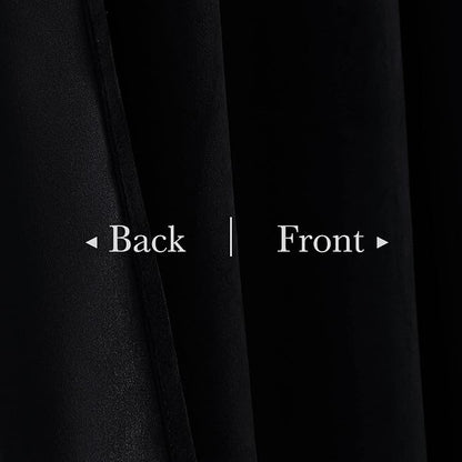Extra Long Black Velvet Curtains - Image 7