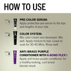 Schwarzkopf Keratin Blonde Hair Dye, 11 High Lift Natural Blonde, Professional Quality Permanent Hair Color, Bond Enforcing System, Pre-Color Serum & Purple Conditioner Included