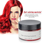 Red Temporary Hair Color Wax Spray - Hair Styling Clay 4.23 oz, Easy Washout for Halloween Cosplay, Party (Red)