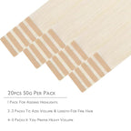 WENNALIFE Tape in Hair Extensions Human Hair, 20pcs 50g 22 inch White Blonde Remy Hair Extensions Straight Human Hair Tape in Extensions Skin Weft Tape Extensions Human Hair
