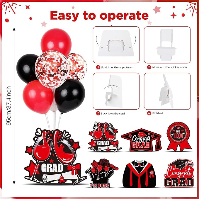 6 Sets 2026 Graduation Balloon Stand Kit - Image 5