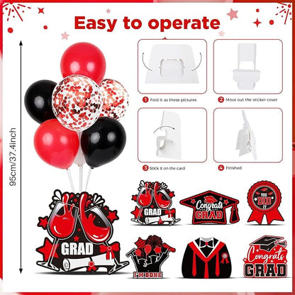 6 Sets 2026 Graduation Balloon Stand Kit - Image 5