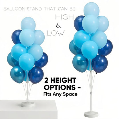 Balloon Sticks with Base for Floor&Table, Metallic Pearl Baby Blue Balloon - Image 5