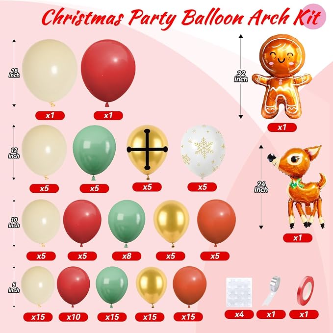 Christmas Balloon Arch Kit - Image 2