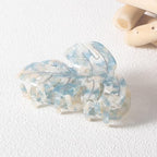 Blue Leaf Hair Claw Clip 3.5 Inch Strong Grip Hair Clip French Design Women Girls Hair Styling Accessories for Thick Thin Hair