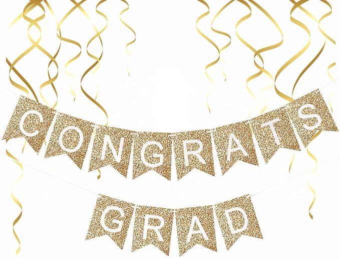 Graduation Decorations 2026, Congrats Grad Banner by Kiwayo