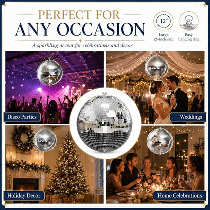 Youdepot 12-Inch Large Hanging Mirror Ball - Image 6